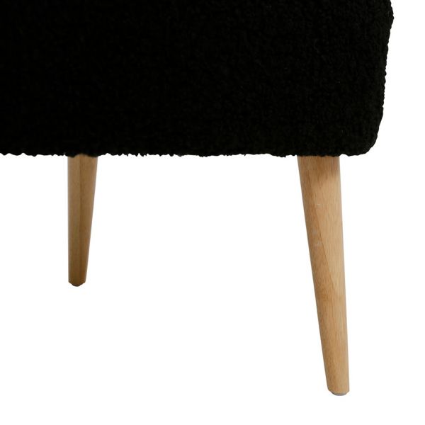 Кресло чёрное, букле SEMA Design, арт. 75300
