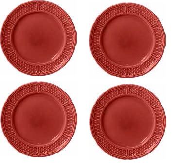 Набор тарелок для канапе 4 шт.. PONT AUX CHOUX RUBIS красный, Д 18,3 см.., GIEN