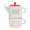 Чайник с чашкой, каменная керамика, 400 мл., Comptoir de Famille, 154520