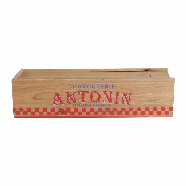 Нож для салями в деревянной коробке, подарок 8х7х31 см., Comptoir de Famille, 155540