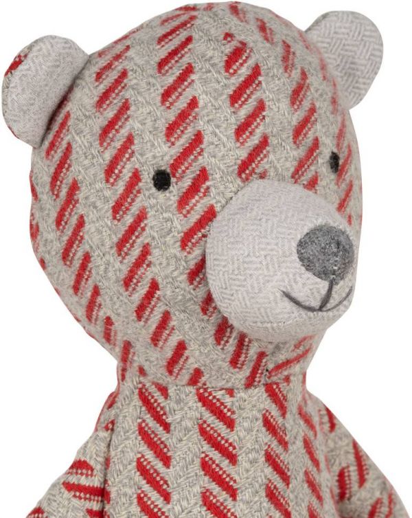 ДЕКОР, COMPTOIR DE FAMILLE,  DECO TEDDY BEAR GONTRAN RED H40CM POLYESTER+COTTON, АРТИКУЛ 201024