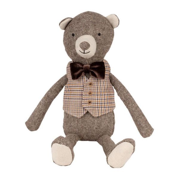 ДЕКОР, COMPTOIR DE FAMILLE,  DECO TEDDY BEAR GONTRAN BROWN H40 POLYESTER+COTTON, АРТИКУЛ 201026