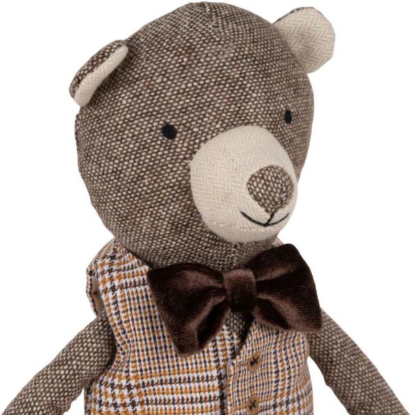 ДЕКОР, COMPTOIR DE FAMILLE,  DECO TEDDY BEAR GONTRAN BROWN H40 POLYESTER+COTTON, АРТИКУЛ 201026