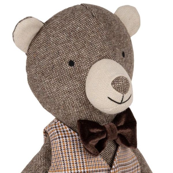 ДЕКОР, COMPTOIR DE FAMILLE,  DECO TEDDY BEAR GONTRAN BROWN H50 POLYESTER+COTTON, АРТИКУЛ 201027