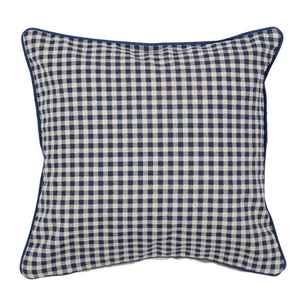 Декоративная подушка с синим принтом 45X45 хлопок - лен см  хлопок Comptoir de Famille