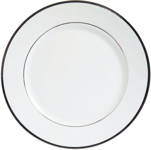 ТАРЕЛКА  DINNER PLATE GINGER WHITE IVORY+PLATIN D27 PORCEL COTE TABLE, АРТИКУЛ 29096