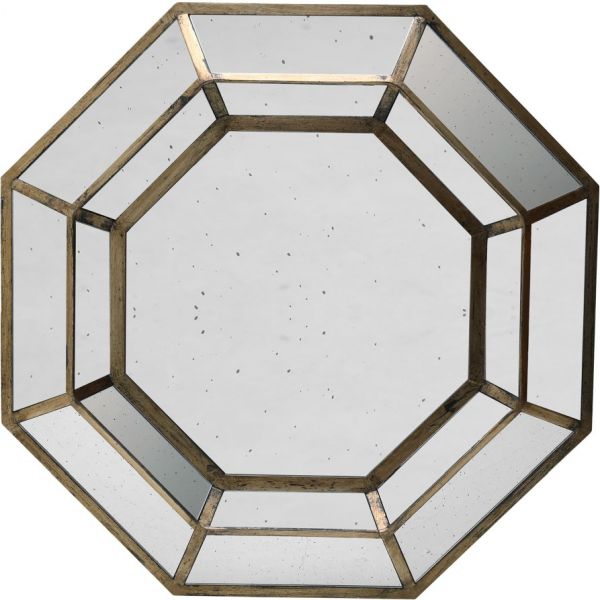 Зеркало OCTOGONAL MIRROR ANTIQUE 0 101.5X101.5X8.5CM IRON+GLASS COTE TABLE, Арт.: 31120