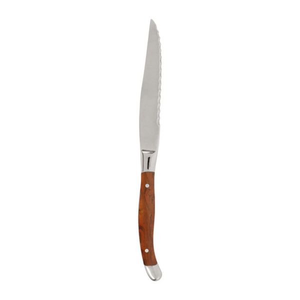 НОЖ A STEAK  KNIFE BRIAC BROWN STAINLESS STEEL+BAKELITE COTE TABLE, АРТИКУЛ 31980