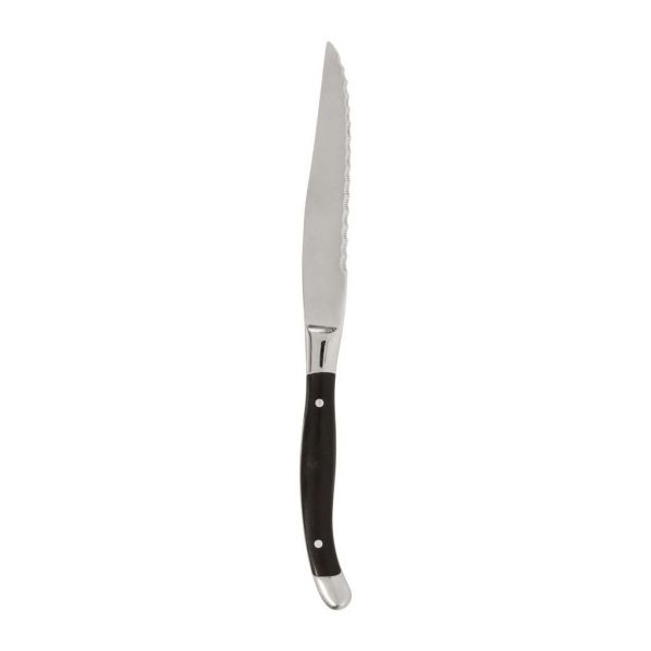 НОЖ A STEAK  KNIFE BRIAC BLACK STAINLESS STEEL+BAKELITE COTE TABLE, АРТИКУЛ 31981