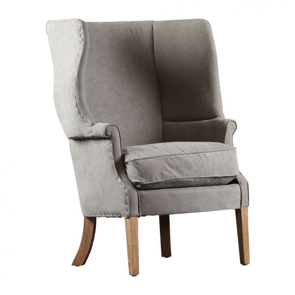 Кресло из массива, серый лен, BERGERE 71х81хВ95см., COTE TABLE, Арт.: 32900