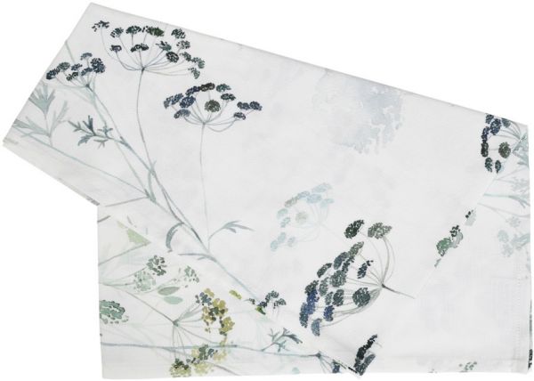 DOUBLE НАБОР  HERBIER RUNNER WHITE+GREEN 160X50CM COTTON COTE TABLE, АРТИКУЛ 33470