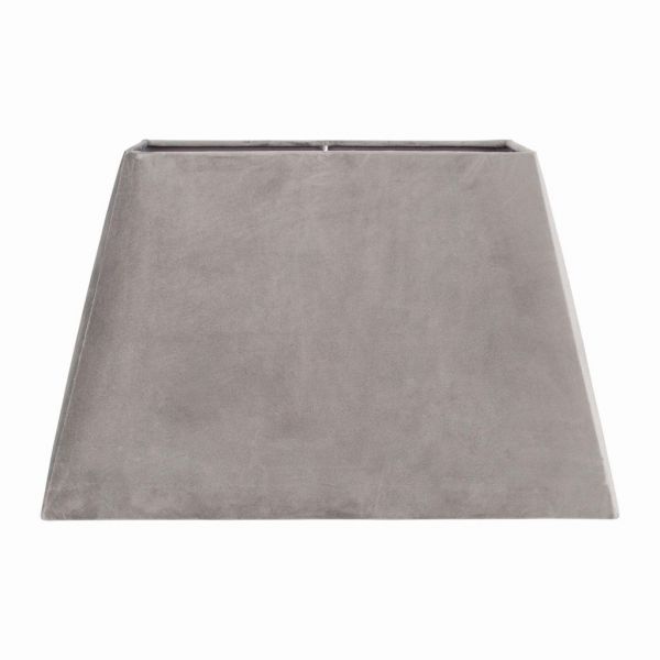 АБАЖУР RECTANGLE GREY 56X35X35 POLYESTER VELVET COTE TABLE, Арт.:  34497