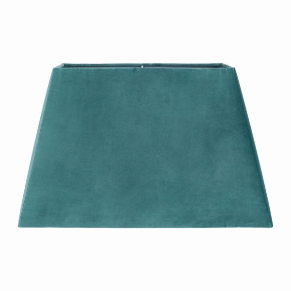 АБАЖУР RECTANGLE PEACOCK BLUE 56X35 POLY VELVET COTE TABLE, Арт.:  34498