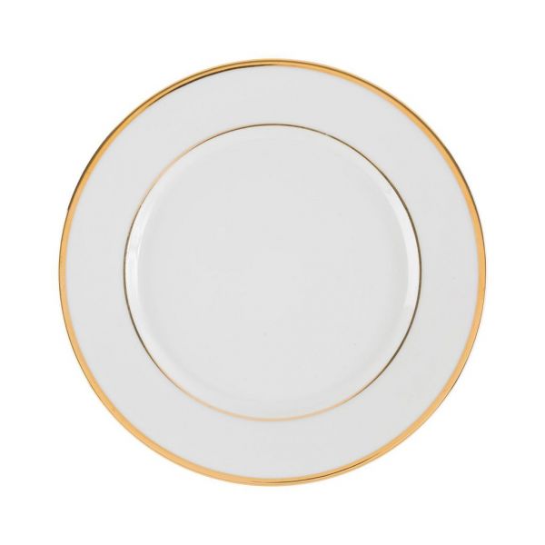 ТАРЕЛКА  DINNER PLATE GINGER DOR WHITE+GOLD D27CM PORCELAIN COTE TABLE, АРТИКУЛ 34710