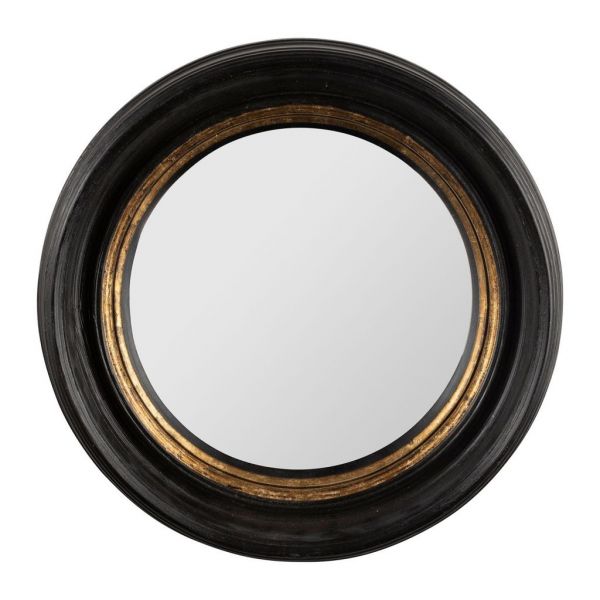 Зеркало AUREOL BLACK+GOLD D33X5CM RESIN+MIRROR COTE TABLE, Арт.: 35793