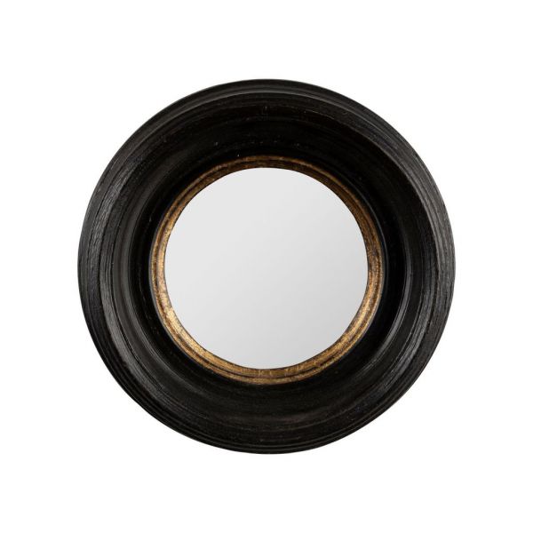 Зеркало AUREOL BLACK+GOLD D16X4CM RESIN+MIRROR COTE TABLE, Арт.: 35795