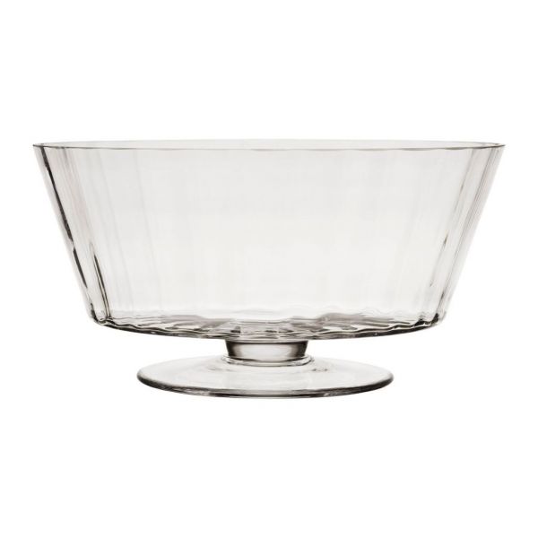 ВАЗА НА НОЖКЕ FOOTED BOWL CLARIERE D32XH16CM GLASS COTE TABLE, АРТИКУЛ 36341