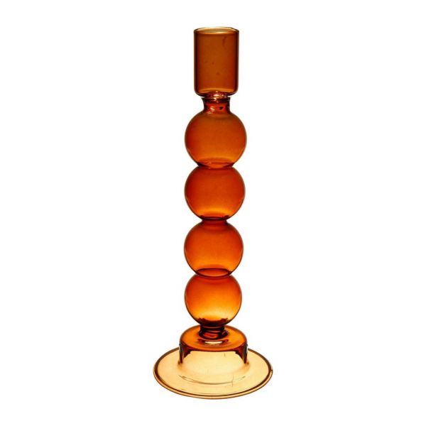 Подсвечник, CANDLESTICK ARIA AMBER D8XH23.5 BOROSILICATE GLASS ,Cote Table ,Арт.: 36918