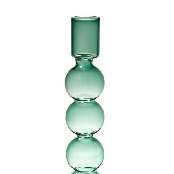 Подсвечник, CANDLESTICK ARIA GREEN D8XH23.5 BOROSILICATE GLASS ,Cote Table ,Арт.: 36920