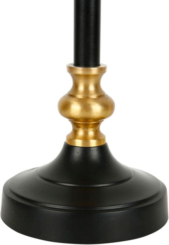 Лампа настольная  LABECH BLACK+GOLD D12.5XH52CM ALUMINIUM ,Cote Table ,Арт.: 37146
