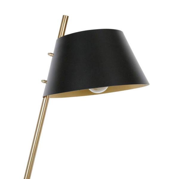 Лампа настольная,  DESK LAMP DULLIN BLACK+GOLD 32X25XH61CM-E27 IRON ,Cote Table ,Арт.: 37156