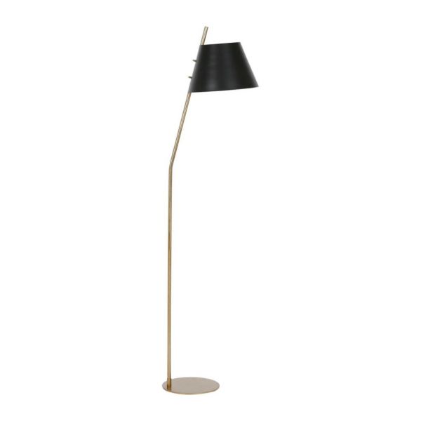 Лампа напольная FLOOR LAMP DULLIN BLACK+GOLD 36X29XH151CM-E27 IRON ,Cote Table ,Арт.: 37157