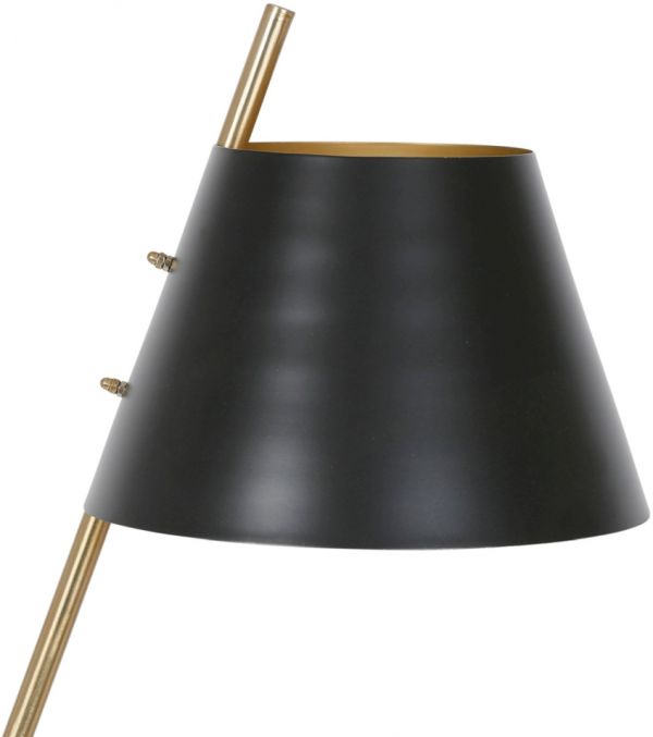 Лампа напольная FLOOR LAMP DULLIN BLACK+GOLD 36X29XH151CM-E27 IRON ,Cote Table ,Арт.: 37157
