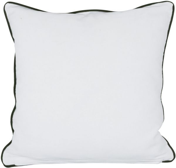 Подушка декоративная, CUSHION COVER PAGODE WHITE+GREEN 45X45 100% хлопок ,Cote Table ,Арт.: 37184