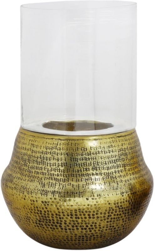 Подсвечник  KABOTE GOLD D30XH47CM ALUMINIUM+GLASS ,Cote Table ,Арт.: 37215