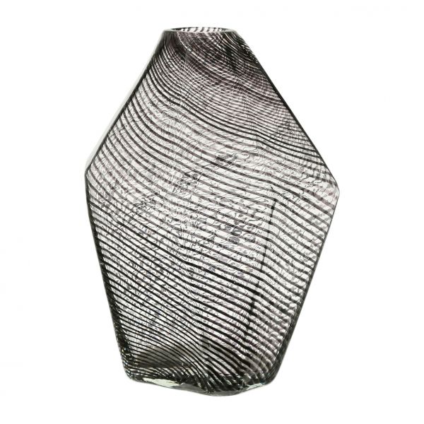 Ваза SABLON серый 18 х 16.5 х В 25.5 см., стекло, Cote Table