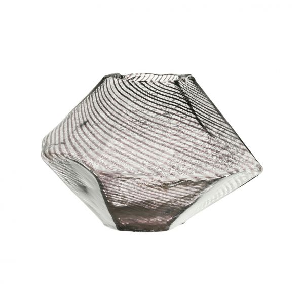 Ваза SABLON серый Д23 х 22 х В 15.5 см., стекло, Cote Table