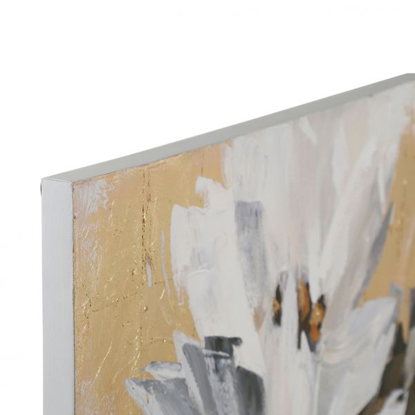 Картина FLEURS белый, золотой 100X100CM, Cote Table