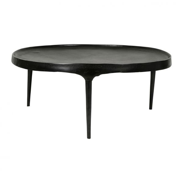 Кофейный столик ACERI черный D89XH38CM алюминий, Cote Table