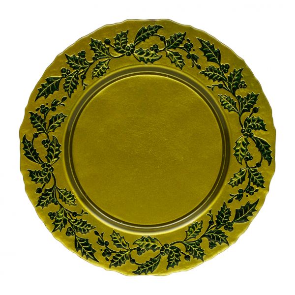 Блюдо HOUX зеленый  D32.5CM стекло, Cote Table