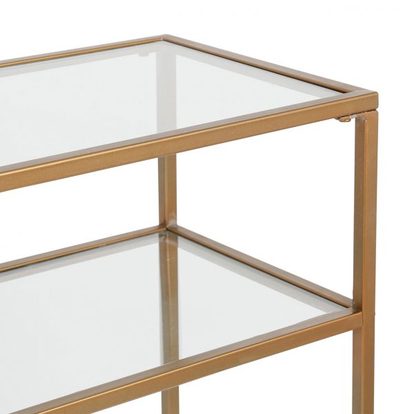 КОНСОЛЬ ELUMINEA GOLD 120X33XH80.5CM ЖЕЛЕЗО+СТЕКЛО,  арт.: 39550 Cote Table