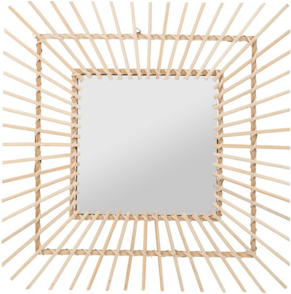 Квадратное зеркало BALAMEA NAT 60X60 бамбук
