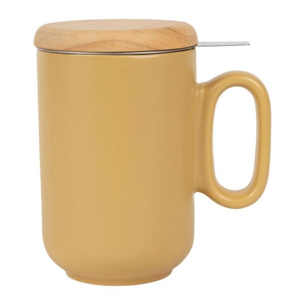 MATT MUG W/F BALTIKA MUSTARD 50CL STONEWARE+BAMBOO