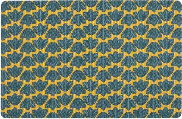 Подстановочная салфетка FEUILLAGE COLORE синий, желтый  43.5X28 PET