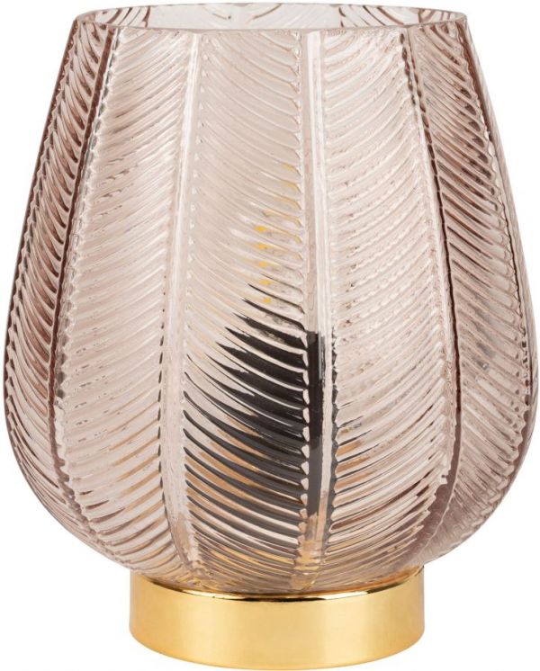 Лампа FEUILLAGE розовый, золотой D18XH21 стекло, металл
