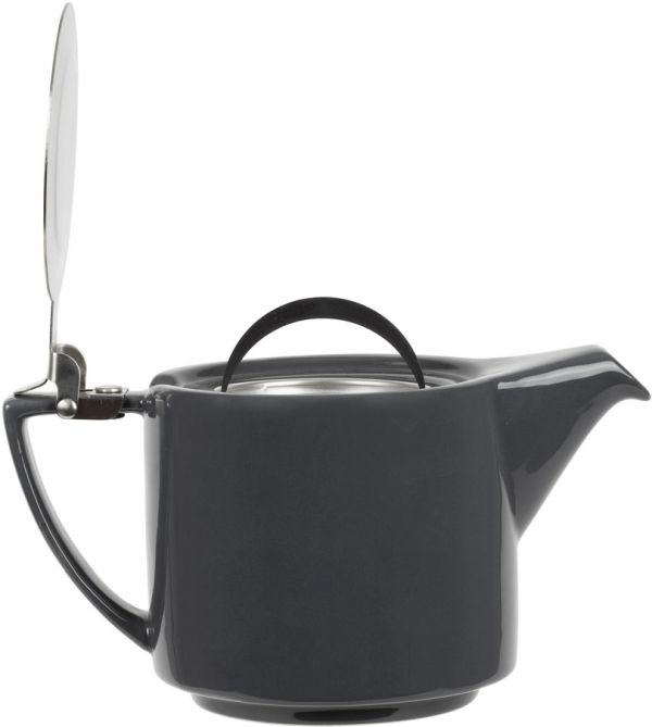 Чайник с ситечком DESIGN серый 80CL керамика
