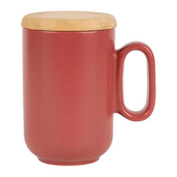 MUG W/FILTER BALTIKA RED 50CL-D8.5XH13.5 STONEWARE