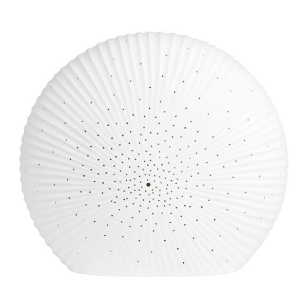 LAMP GALET WHITE 29.5X12.5XH26.5-E14-25W PORCELAIN