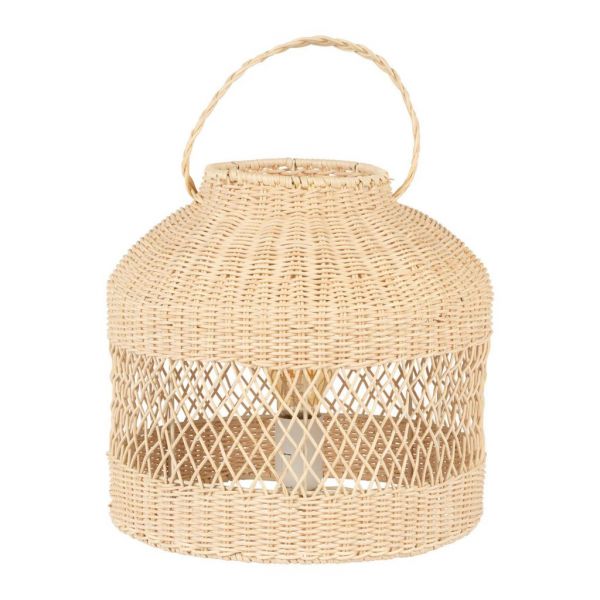 LAMP FILEN CREAM D29XH44CM-E27-40W IRON+RATTAN