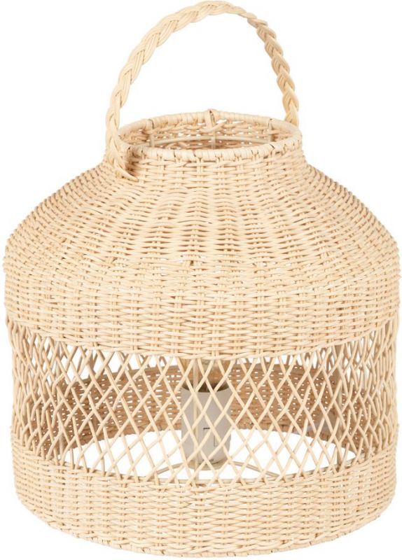 LAMP FILEN CREAM D29XH44CM-E27-40W IRON+RATTAN