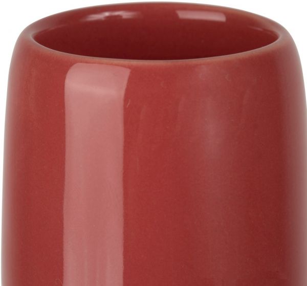 TUMBLER NORDIKA BURGUNDY 10CL STONEWARE+ACACIA