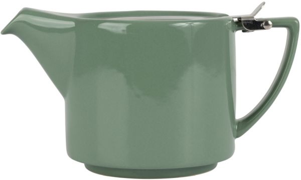Чайник с ситечком DESIGN зеленый 80CL керамика, сталь