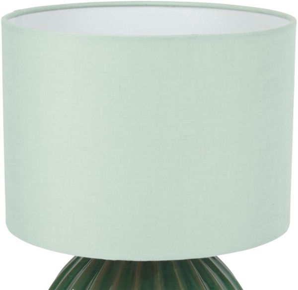 Лампа ESSENCIA зеленый D17-22H31.5-E14 керамика,хлопок