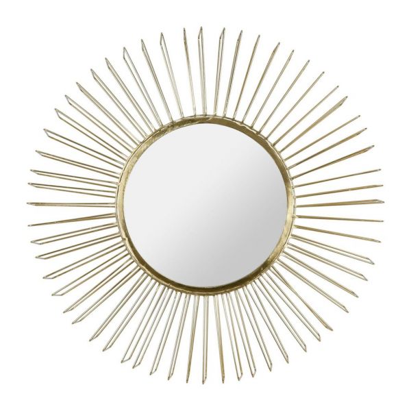 MIRROR ARDECOR GOLD D61X12CM IRON+MIRROR