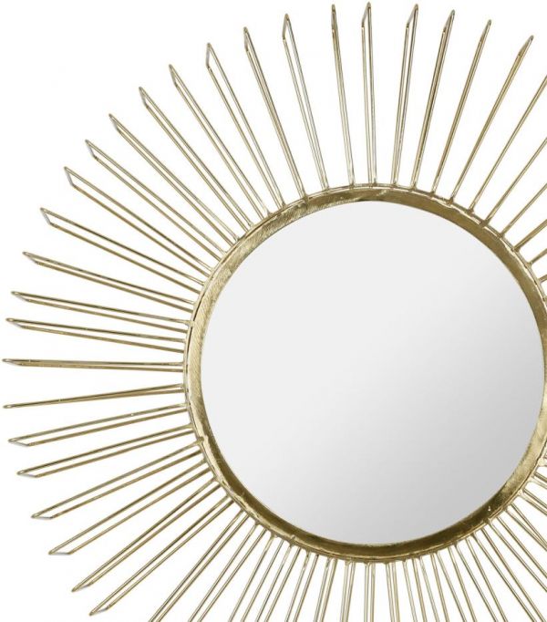 MIRROR ARDECOR GOLD D61X12CM IRON+MIRROR