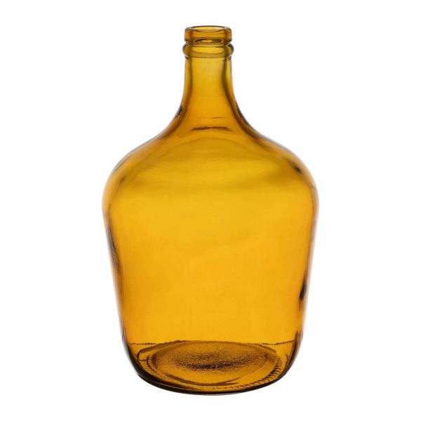 VASE COMETE YELLOW MUSTARD D17XH32 RECYCLED GLASS